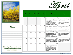 Monthly Lawn and Gardening Tips and Tasks